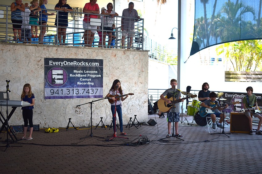 EveryOneRocks provided live entertainment during the festival.