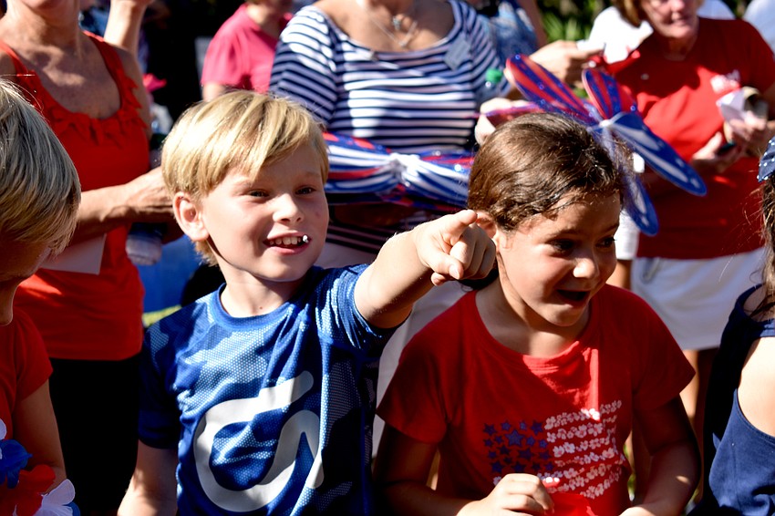 Will Piazza watches his butterfly fly away.