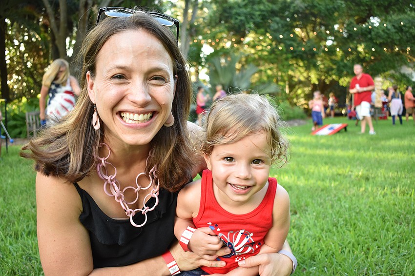 Anna Heck with her daughter Audrey Heck
