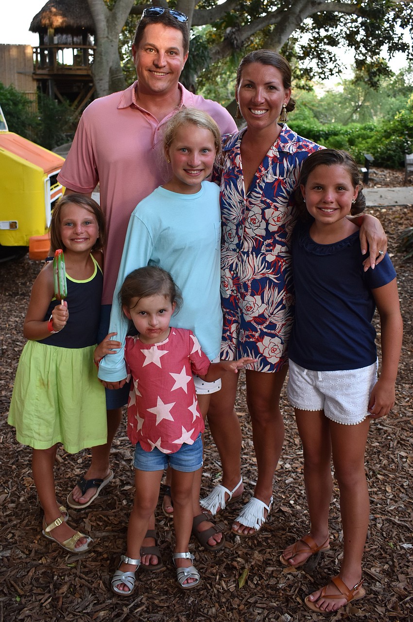 Claudia, John, Louisa (front), Julia, Sally and Ava Kuss