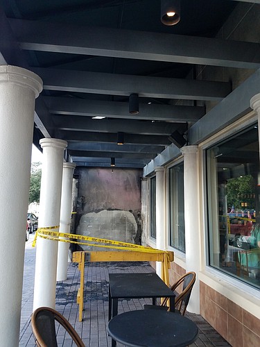 Two couches at the Starbucks at  Main Street Lakewood Ranch burned. The July 1 fire caused an estimated $30,000 in damages.