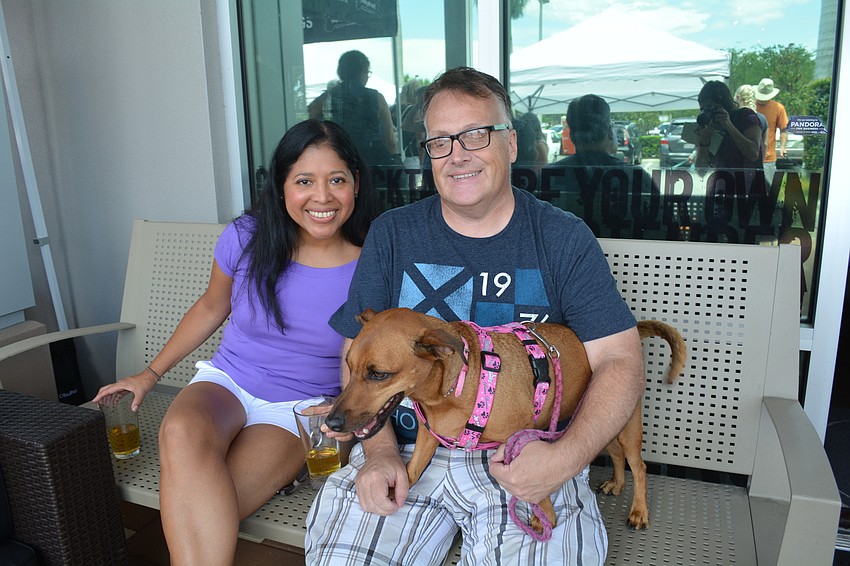 East County residents Bonny and Glen Edwards brought their adopted dog, Hope.