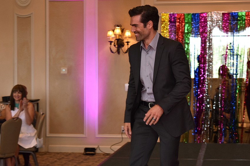 Jordi Vilasuso laughs as he makes his grand entrance.