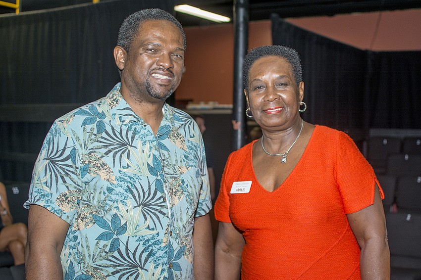 Samual Hicks and Chairwoman of the Capital Campaign Doris Johnson