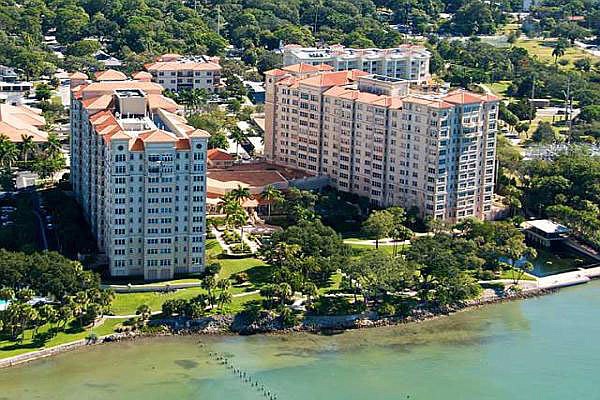 A condo at the Sarasota Bay Club recently sold for $1,395,000.