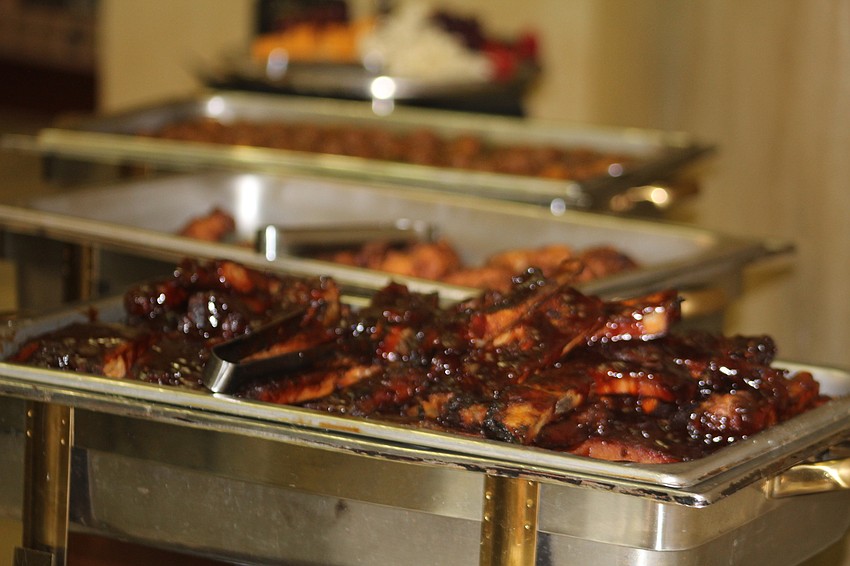 Ribs catered by MacAllister's Grill & Tavern were a hit.