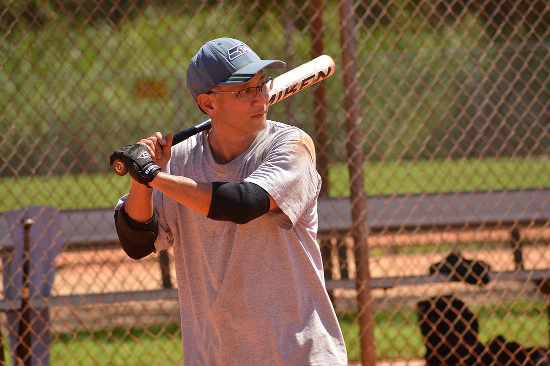 Paul Fokuhara waits for his pitch.