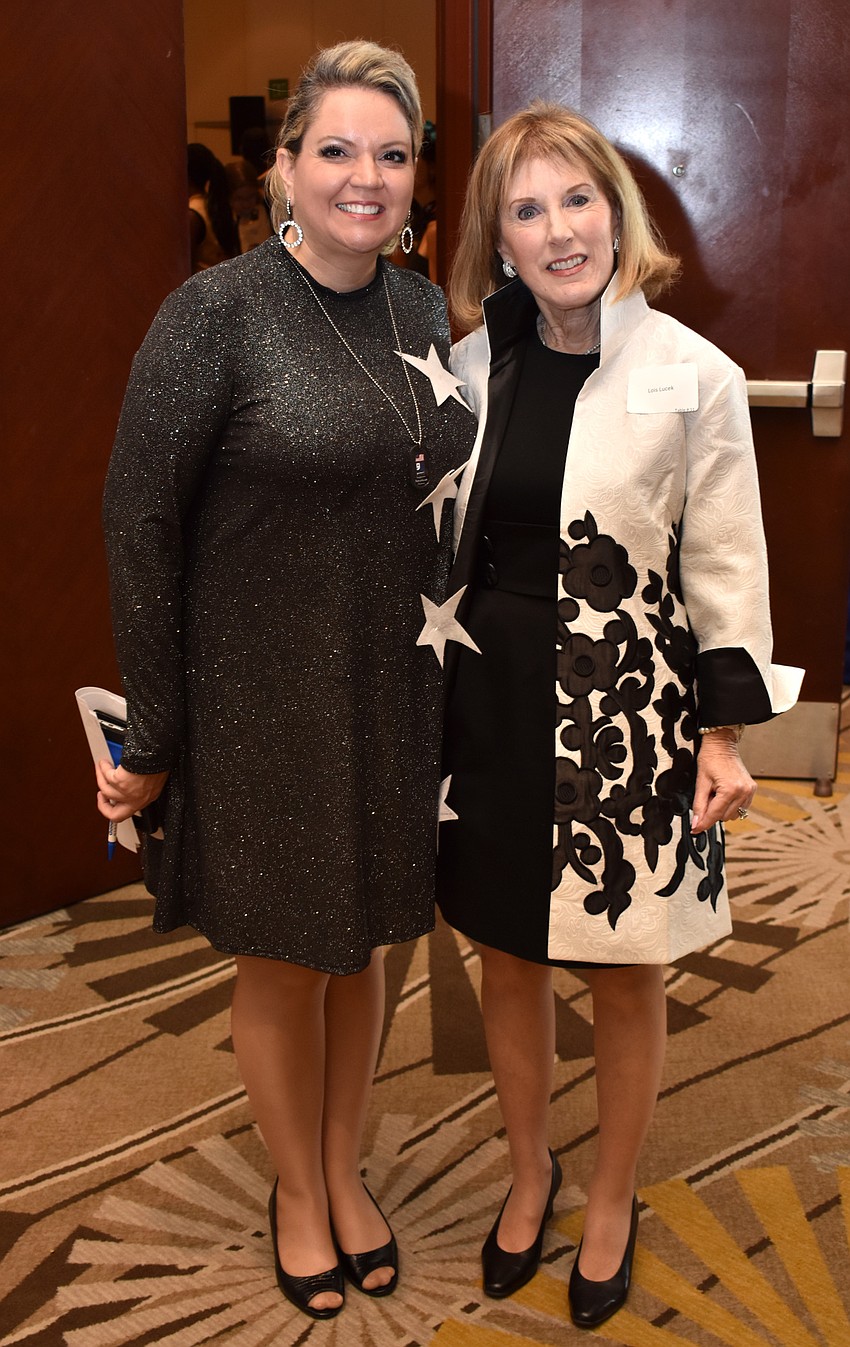 Goodwill Manasota Vice President of Foundation Veronica Brandon Miller and Lois Lucek