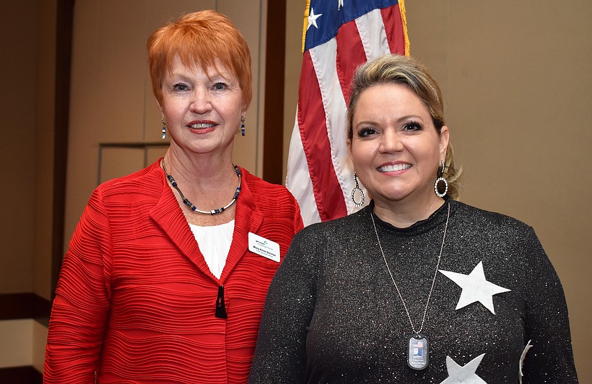 CEO of Girl Scouts of Gulfcoast Florida Mary Anne Servian with Goodwill Manasota Vice President of Foundation Veronica Brandon Miller