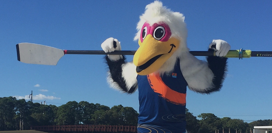 Scully, the mascot for the 2017 World Rowing Championships, lets everyone know the event almost is here.