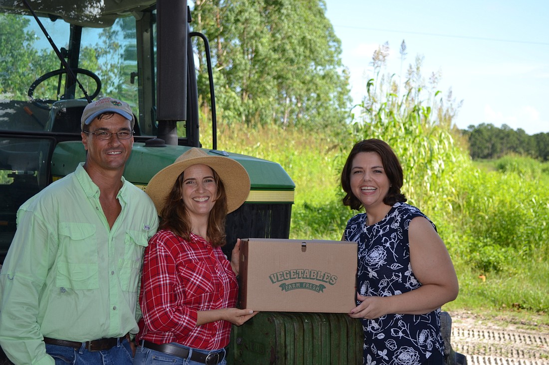 Worden Farm owners Chris and Evan Worden, who have doctoral degrees in horticulture, are excited to partner with Schroeder-Manatee Ranch for the new CSA program developed by LWR Communities&#39; Monaca Onstad. Courtesy photo.