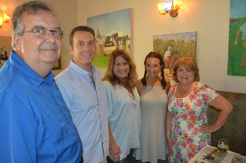 East County's Ed Rasys, Lakewood Ranch's David Marshall, Polo Grill co-owner Jaymie Klauber, Lakewood Ranch's Terri Gaglardi and East County's Lynn Rasys.