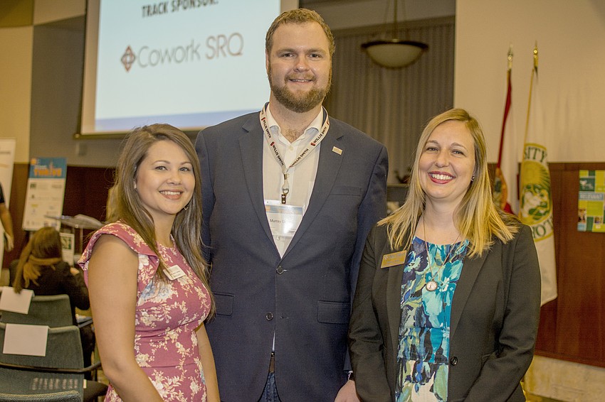 Young Professional of the Year Award finalists Britney Guertin,  Murray Devine and Andrea Knies