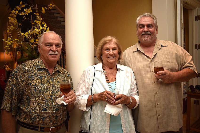 About 65 Christ Church members gathered at the home of Sue and Burt Borgelt on July 22.