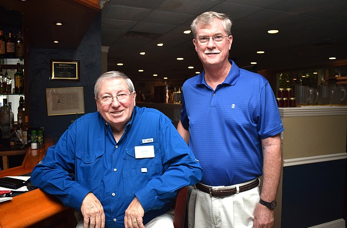 John Wild and Kiwanis Club President Steve Branham