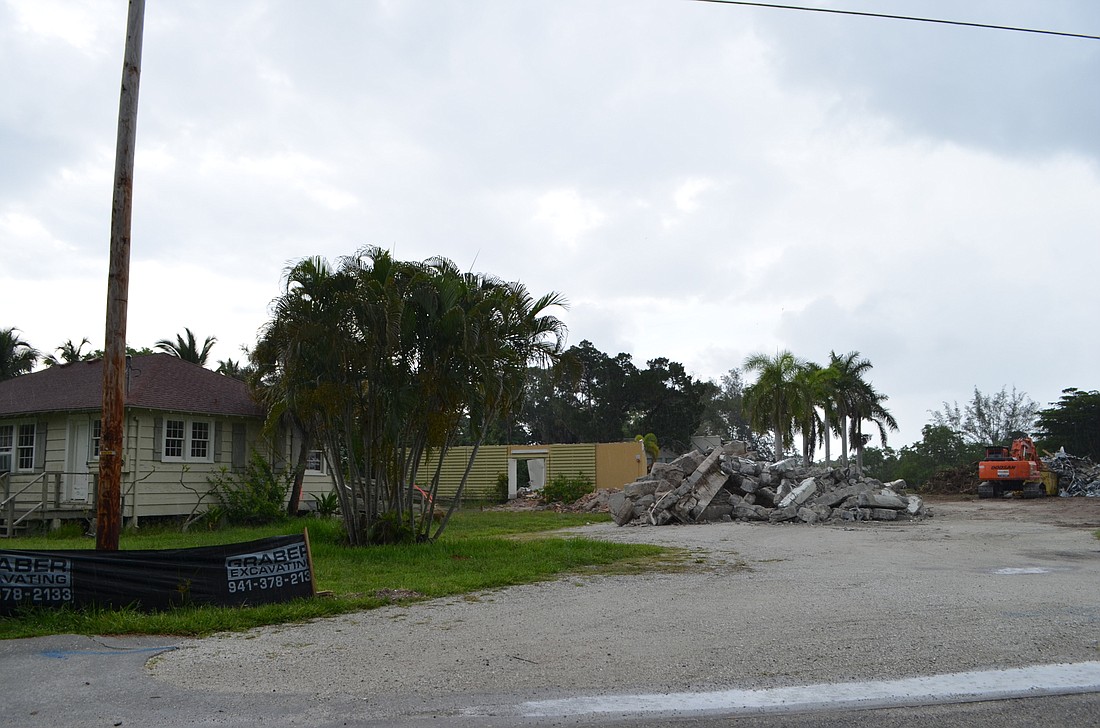 Demolition of the Longboat Key Center for the Arts began this month.