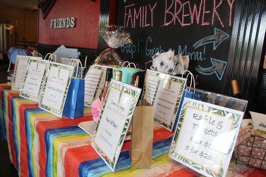 Potential raffle prizes just wait to be won.