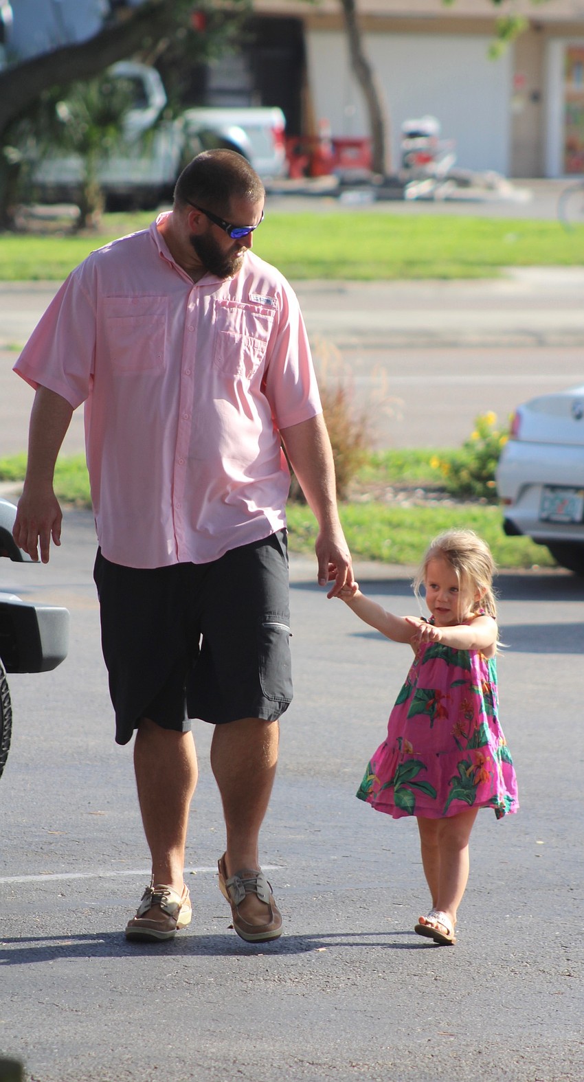 Bradenton's Justin and Amelia Powers arrive for the event.