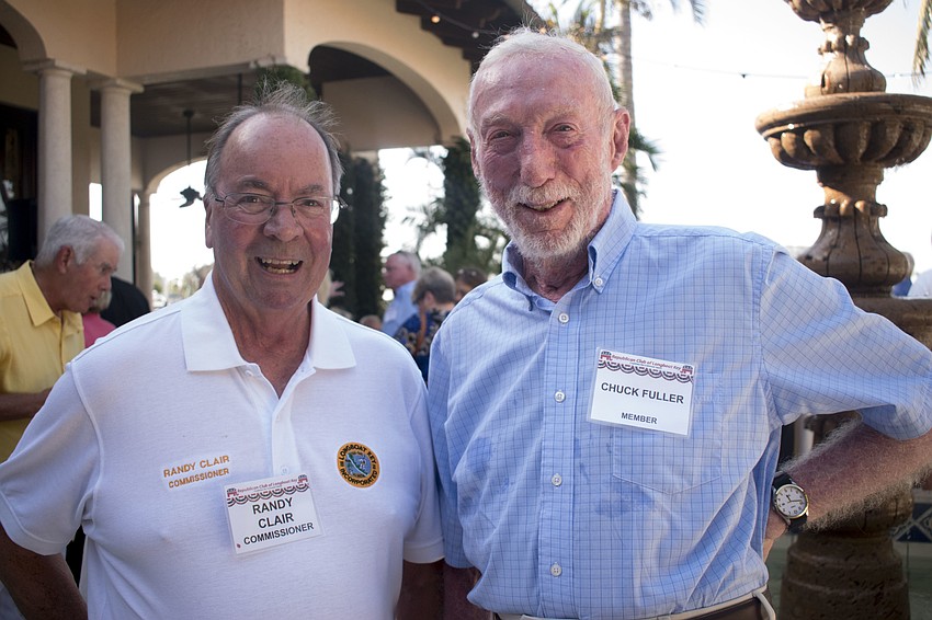 Town Commissioner Randy Clair and Chuck Fuller