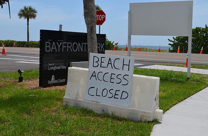 Town officials expect construction of the park's beach access will be finished by October.