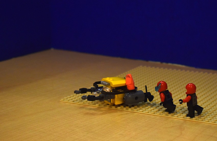 Campers had the chance to make Stopmotion videos using lego pieces.