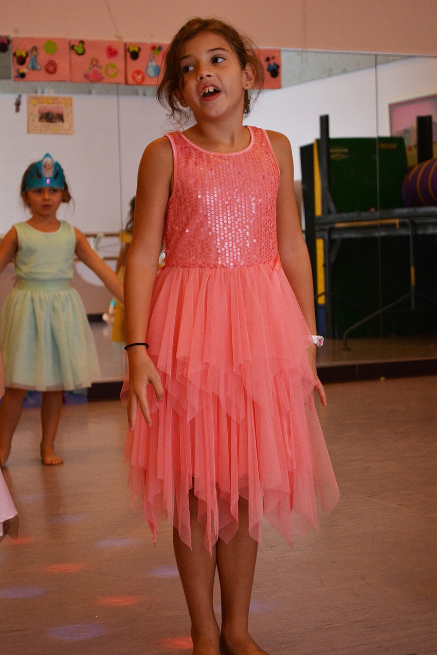 Leah Trotter is all smiles throughout the show.