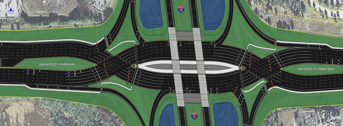 The interchange is the largest and first in Florida. Courtesy rendering.