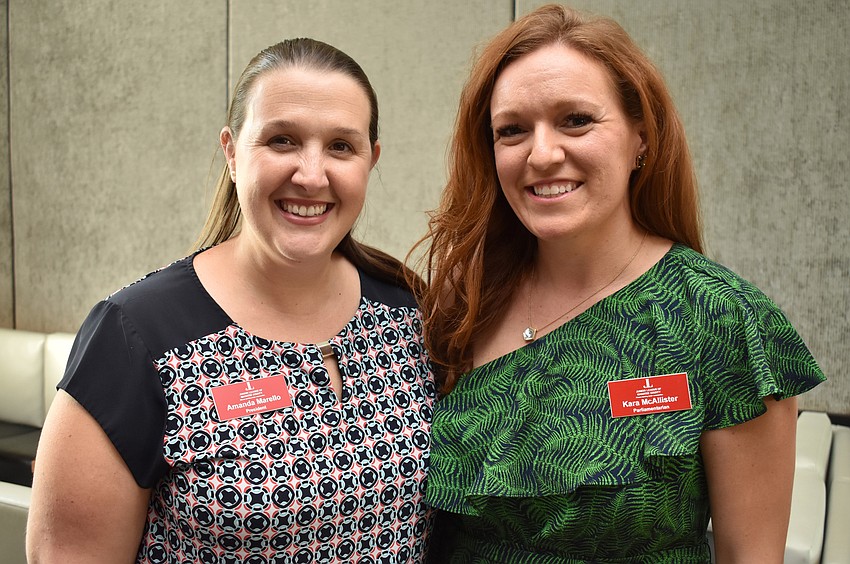 Junior League of Manatee County President Amanda Marello and Event Chairwoman Kara McAllister