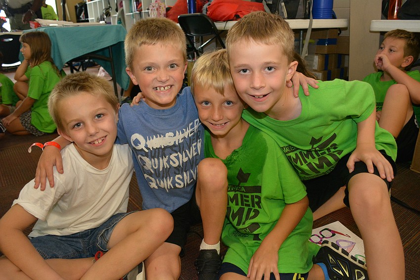 Christopher Welch-Vill, Mavrix Rolon, Skylar Currie and Brayden Hall were all smiles for the camera.