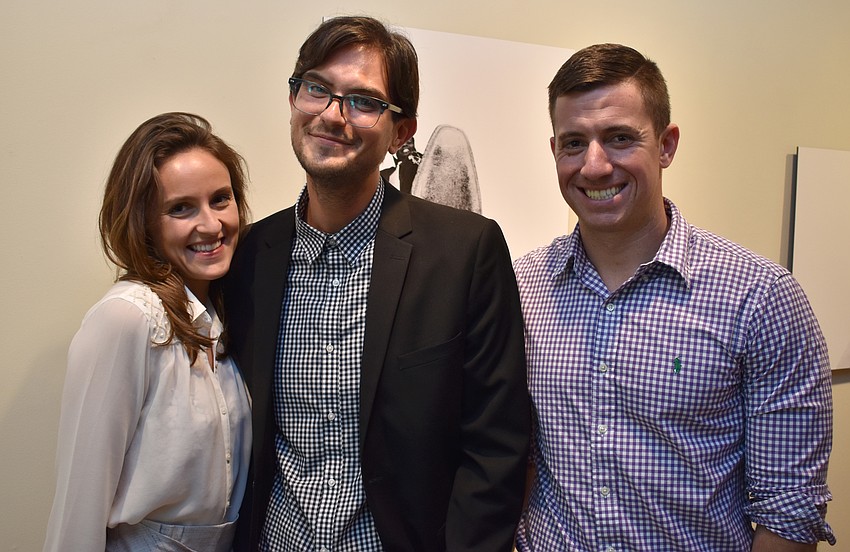 Agathe Daskalides, Adjunct Professor Tom Winchester and Andrew Leggette