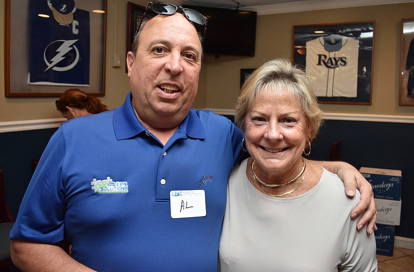 Al Benincasa and Longboat Key Chamber of Commerce President Gail Loefgren
