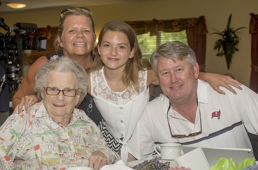 Dorothy Krueger, Rhonda Berroyer, Kelsey Berroyer and Bill Krueger