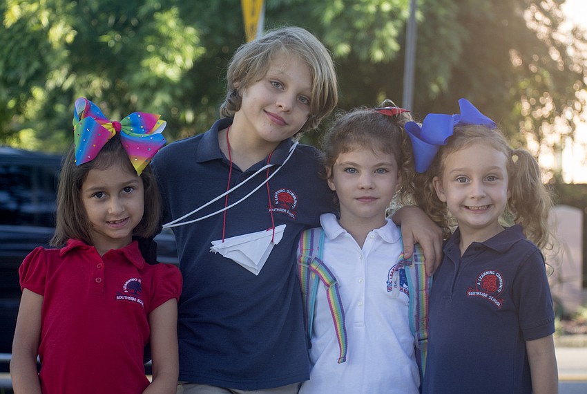 Georgia Gamble, Caden Tyrna-Leshko, Adaline Tyrna-Leshko and Hattie Gamble