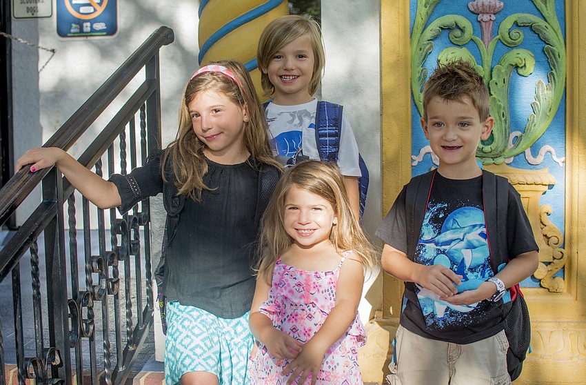 Aris Galati, Eligh Galati, Uriah Conyer and Savannah Galati