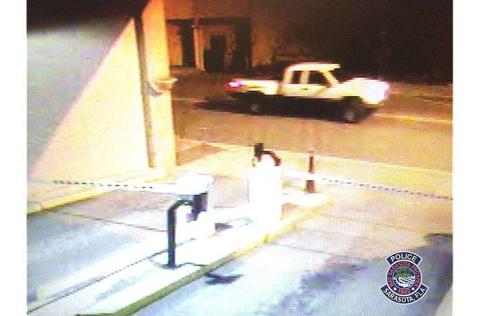 The Sarasota Police Department shared this image of the vehicle involved in an April hit-and-run as authorities conducted an investigation into the collision.