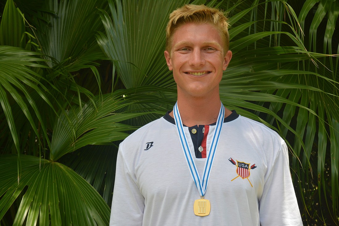 Clark Dean is the first American in 50 years to win the single scull race at the World Rowing Junior Championships.