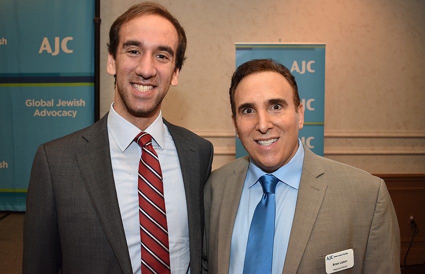 Speaker Seffi Kogen and AJC Regional Director, West Coast Florida Brian Lipton