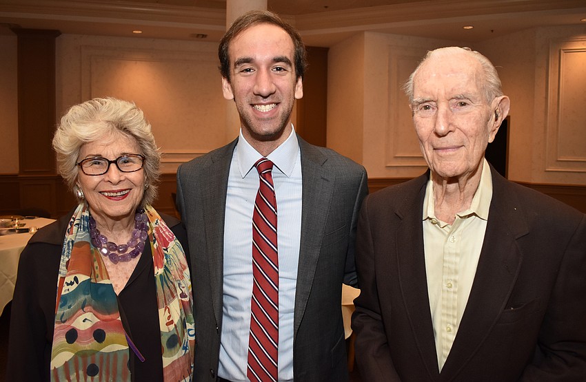 Carol Siegler, speaker Seffi Kogen and Mort Siegler