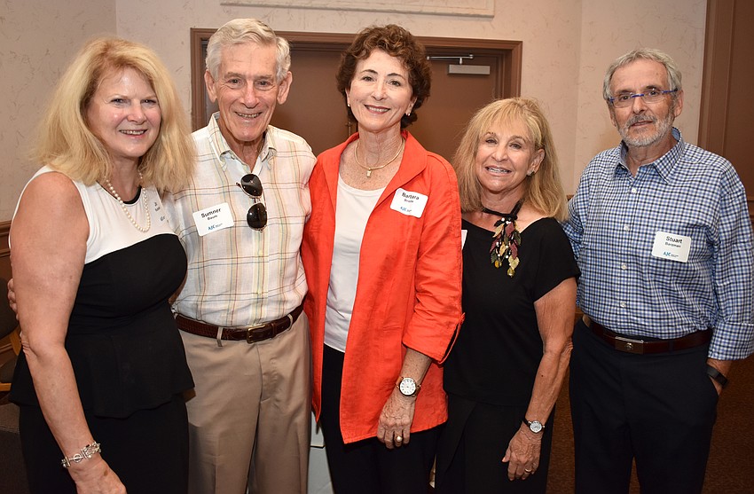 Jo Rutstein, Sumner Baum, Barbara Brizdle and Gail and Stuart Barzman