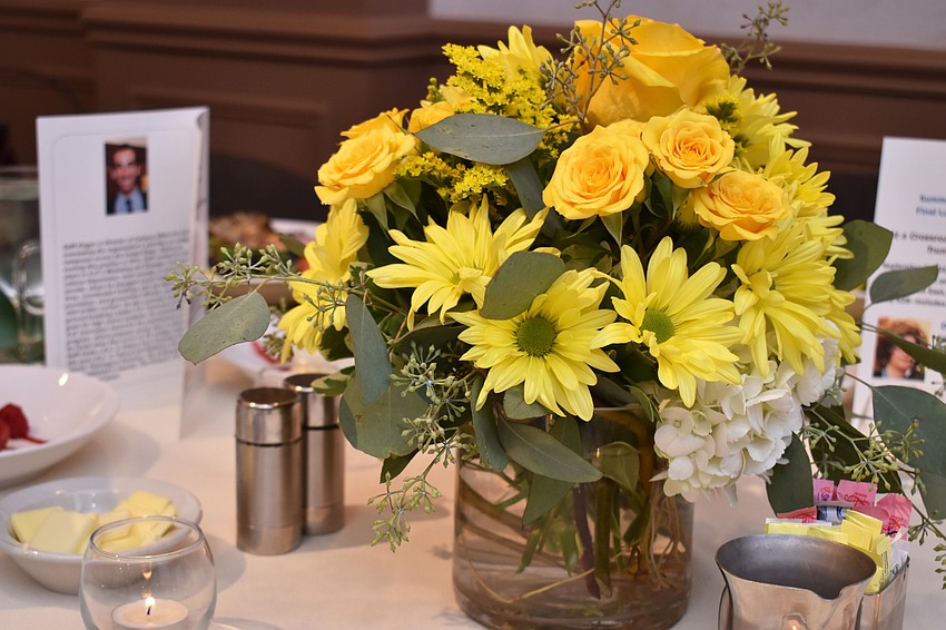 AJC supporters gathered around yellow flower-adorned tables for the August installment of the 2017 Summer Lunch & Learn Series on Aug. 16 at Michael’s On East.
