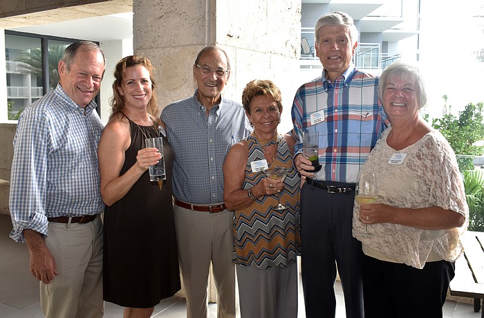 Ken Newmark, The Paradise Center executive director, Suzy Brenner, Alan Sprintz Carol Peschel, Dick Pelton and Barbara Koestier