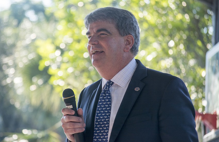 Head of School David Mahler welcomes students back to Out-of-Door Academy.