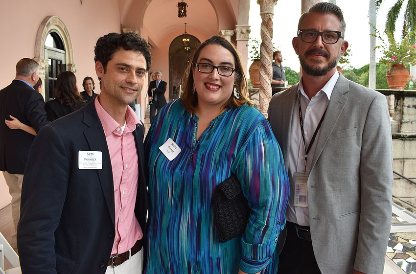 Seth Pevnick, artist Selina Roman and Curator Chris Jones
