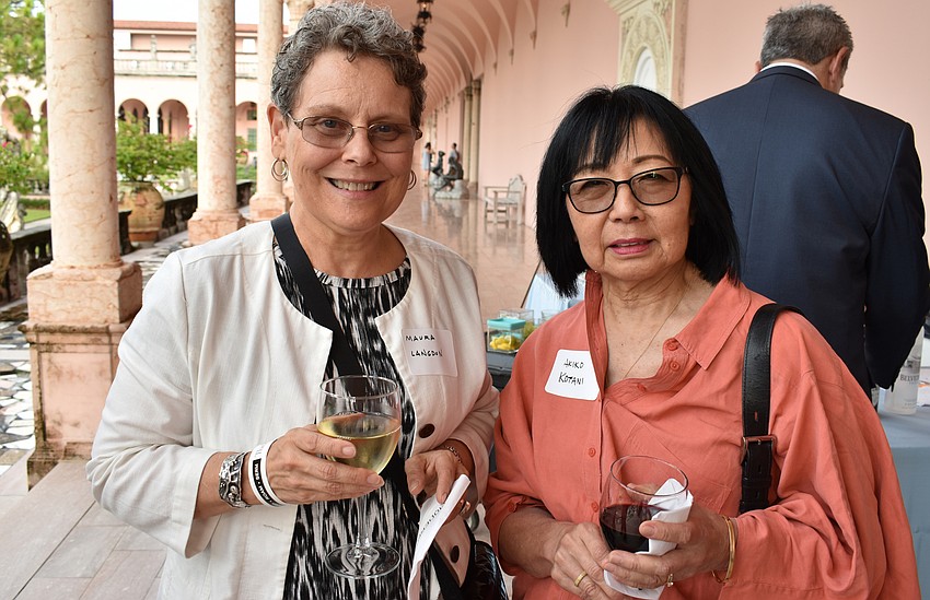 Maura Langdon and artist Akiko Kotani