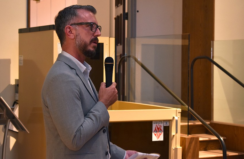Curator Chris Jones gives some background on the new exhibit, “Skyway” on Aug. 17 at The John and Mable Ringling Museum of Art.