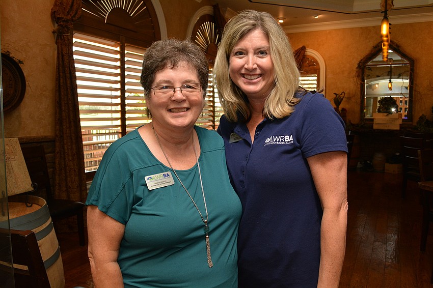 Lakewood Ranch Business Alliance Member Services Manager Sherie Becker and Executive Director Heather Kasten were on their toes, adjusting to changing and coordinating for rides for speakers.