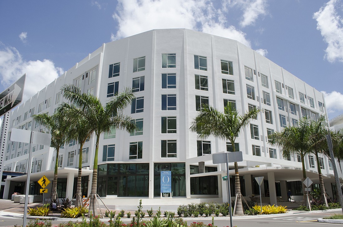 The Art Ovation Hotel an Autograph Collection by Marriott, on the corner of Palm and Cocoanut avenues, is one of many new hotels under construction in Downtown Sarasota.