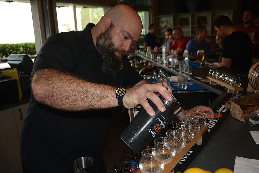 Bar Manager Christian Seymour said he put a little twist on old classics when it came to developing the craft cocktails menu for Oak & Stone.