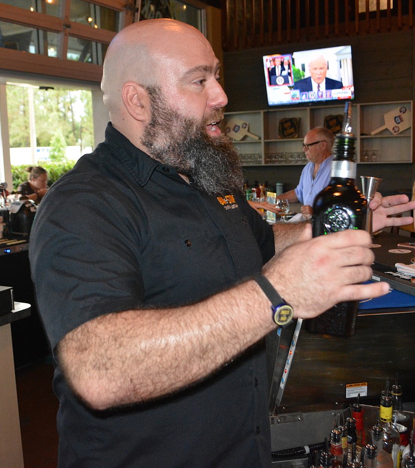 Oak & Stone General Manager Anthony Liakakos said Bar Manager Christian Seymour  (above) thinks 