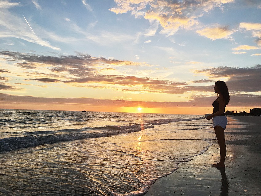July winner: Sergio Albuquerque photographed this sunset at Longboat Key.